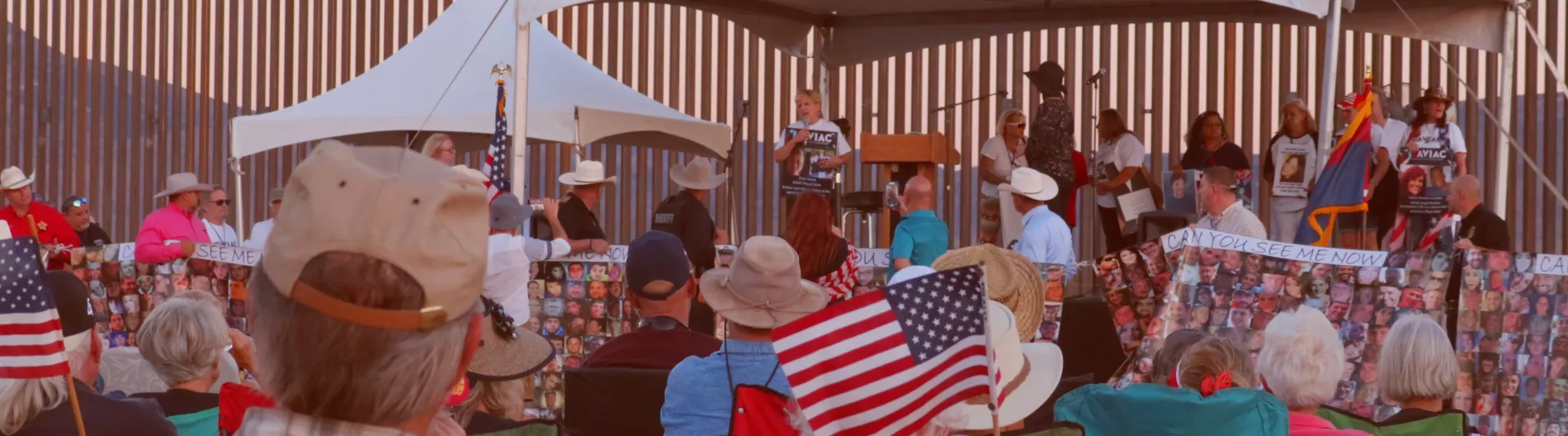 FAIR supporters at border wall ranch in Arizona