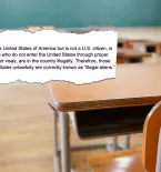 Classroom Illegal Alien Text Cutout