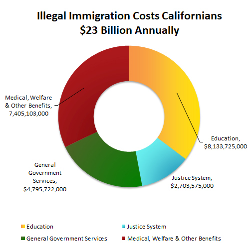 Chart: Illegal Immigration Costs Californians 