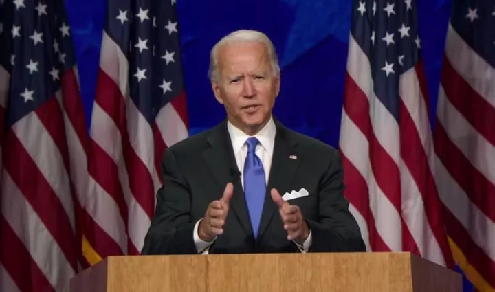 President Biden at a podium