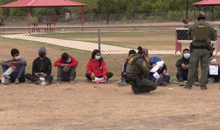 Illegal aliens apprehended at the McAllen, TX border