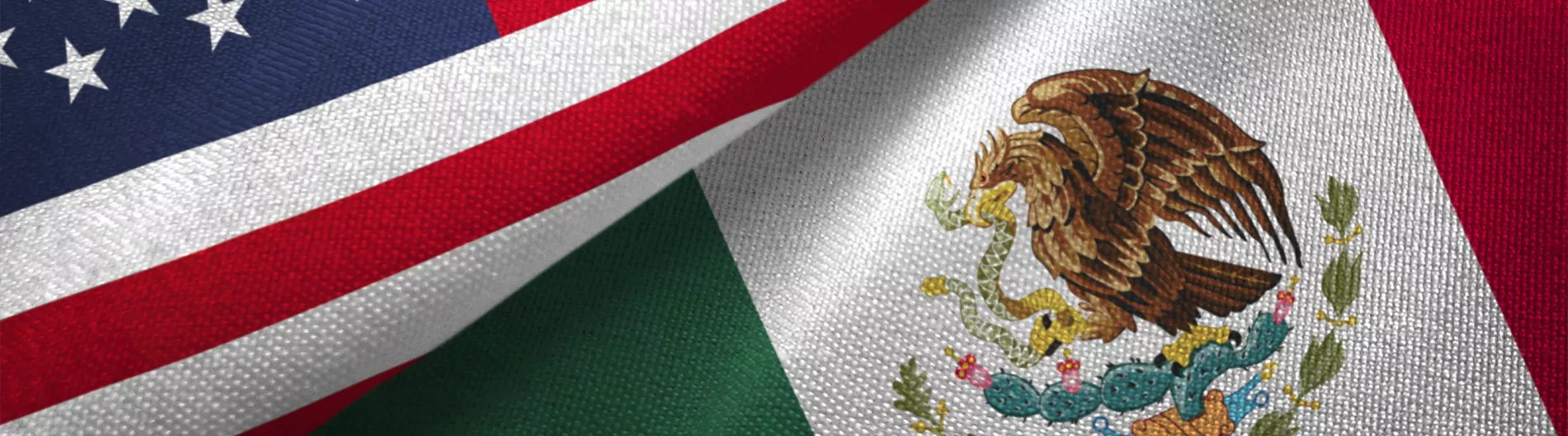 United States and Mexico Flag
