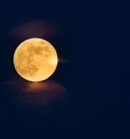 Moon Dark Blue Night Sky