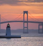 Rhode Island lighthouse bridge