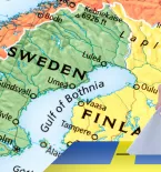 Sweden Map Swedish Voter Casting Ballot