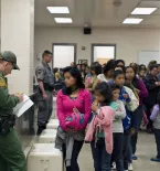 Immigrant children at processing center