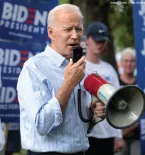 Vice President Biden holding a megaphone
