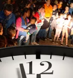 doomsday clock as Title 42 ends soon, large group of migrants