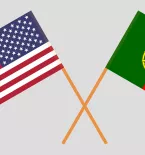 United States and Portugal flags