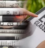 newspapers and ESL class tablet