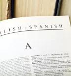 Spanish and English Dictionary page