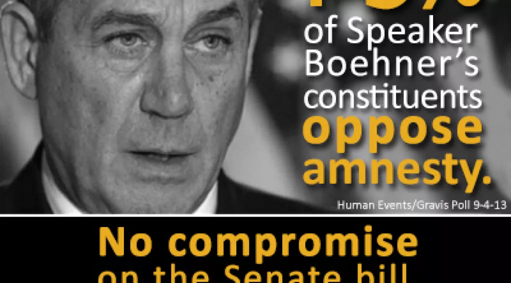 Tell Boehner: No Compromise. No Conference.