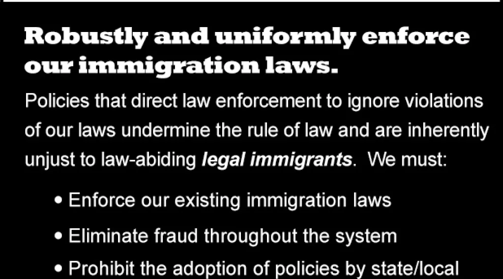 What True Immigration Reform Looks Like: Enforce Laws