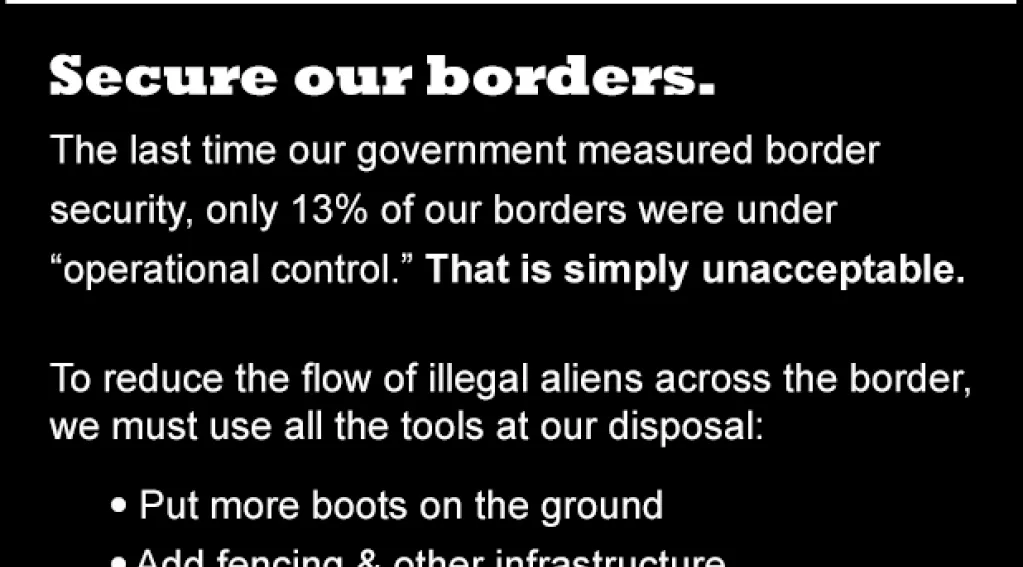 What True Immigration Reform Looks Like: Secure our borders