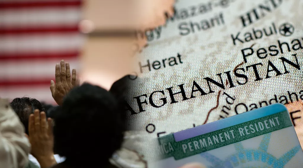 Afghanistan on Map, US Citizen Swearing In Ceremony, Permanent Resident Card