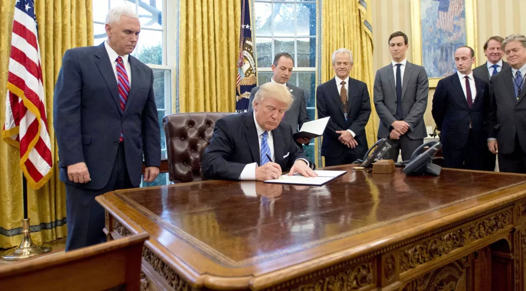 Donald Trump Signs Executive Order