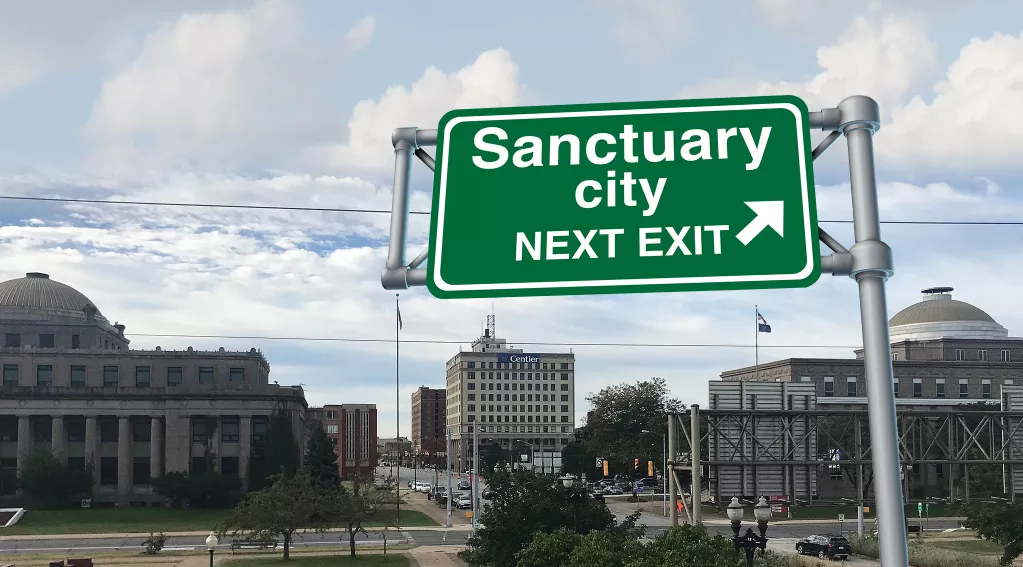 Gary, Indiana, Sanctuary City Sign