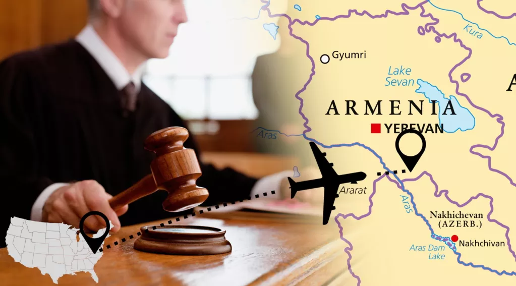 Judge, Gavel, US Map, Plane, Armenia