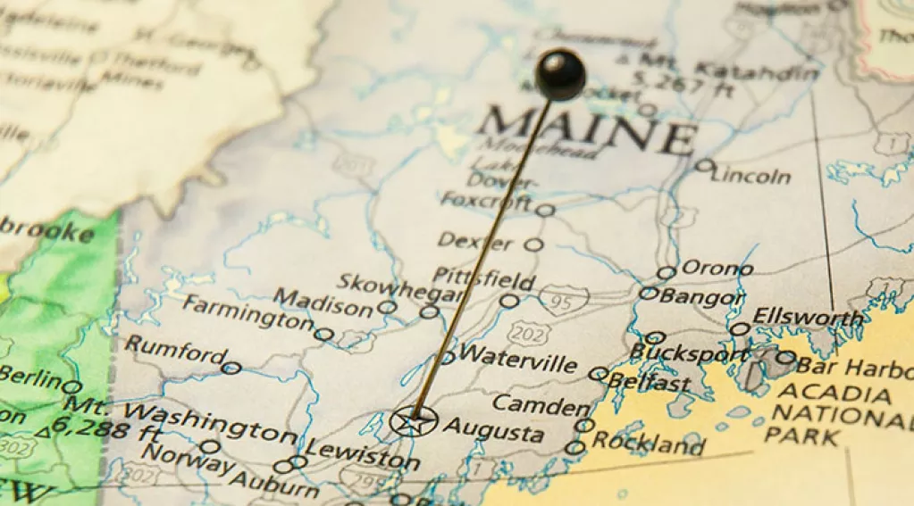 Maine on a Map