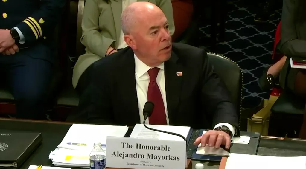 DHS Sec. Alejandro Mayorkas testifying at House Appropriations Subcommittee on Homeland Security hearing