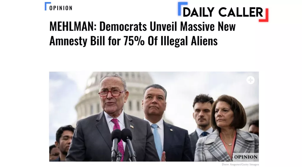 Mehlman Democrats Amnesty Bill article on the Daily Caller