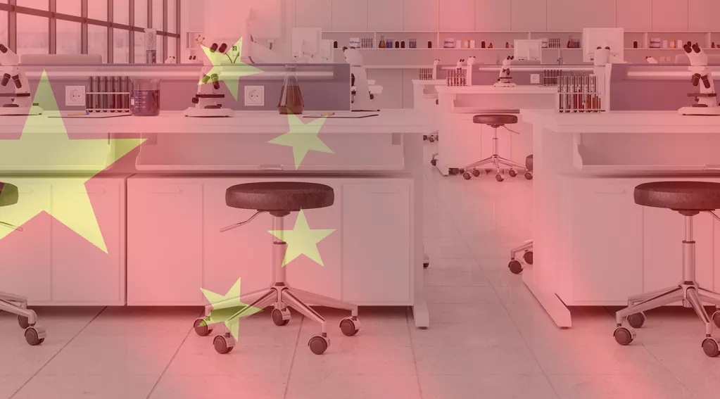 Science class, China flag