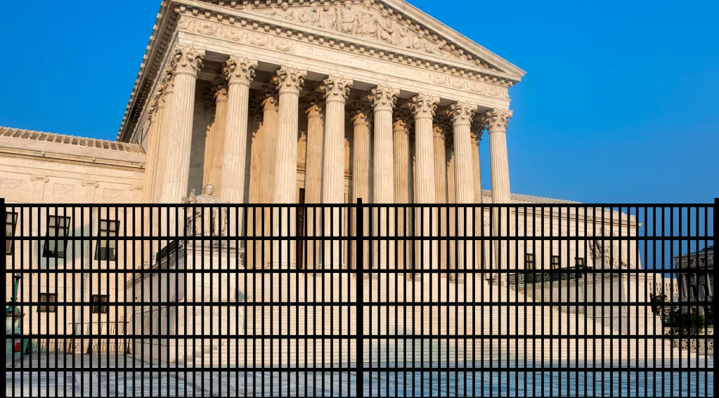 supreme court fence