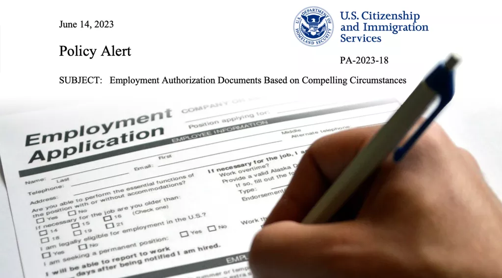 USCIS Employment Application Foreign Workers