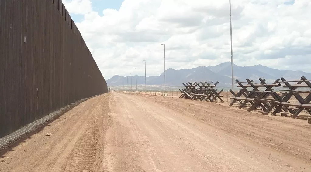 border wall, road barricade