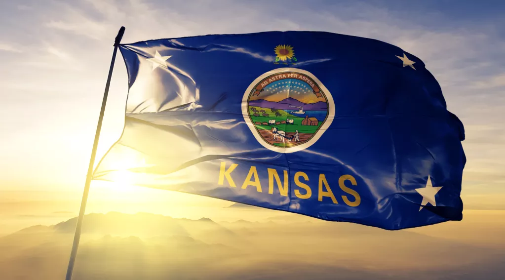 Kansas flag sun
