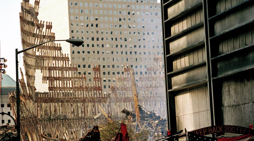 ruins of the World Trade Center 9/11
